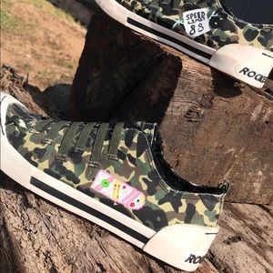 Custom painted Back to the Future themed sneakers